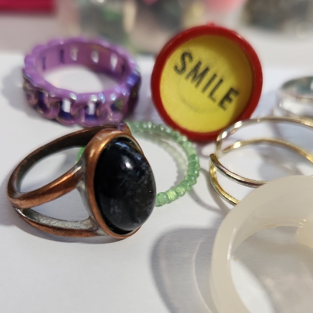 Colorful Assorted Rings Set 19 - Picture 3 of 3